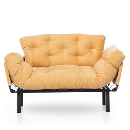Atelier Del Sofa Nitta - Sofá-Cama de 2 Plazas Mostaza